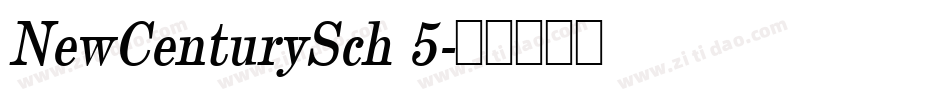 NewCenturySch 5字体转换